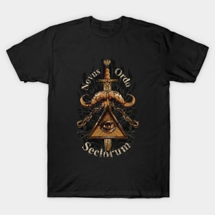 The Illumination Novus Ordo Seclorum The Eye All Seeing Illustration T-Shirt